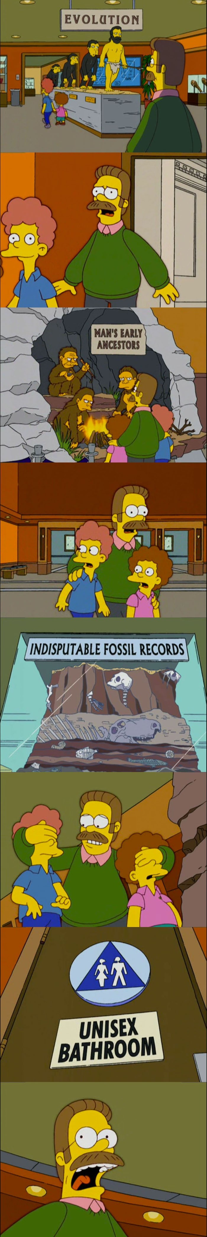 Flanders visits the museum.