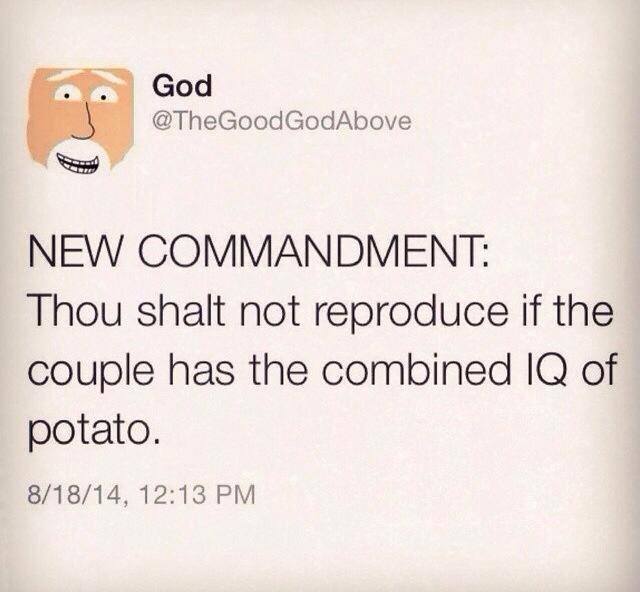 I'm a fan of the new Commandment.