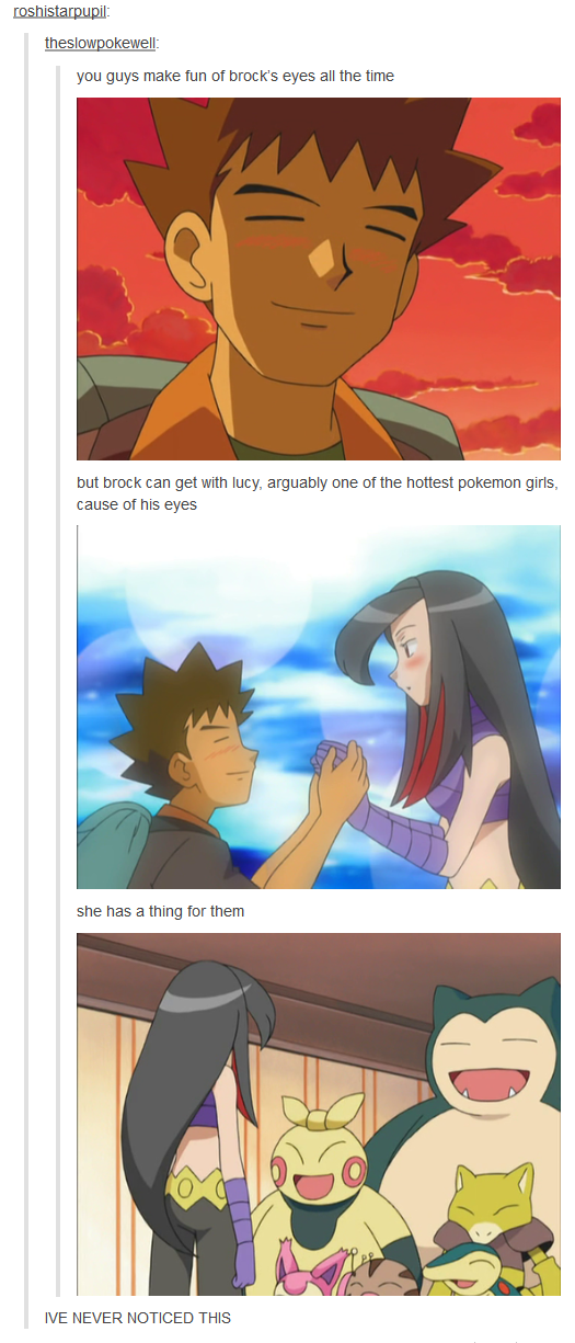 I'm not sure if Brock sees what he did there