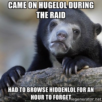 I prefer porn raids to gore raids.
