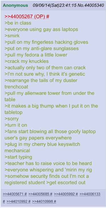 Anon shows off his rig