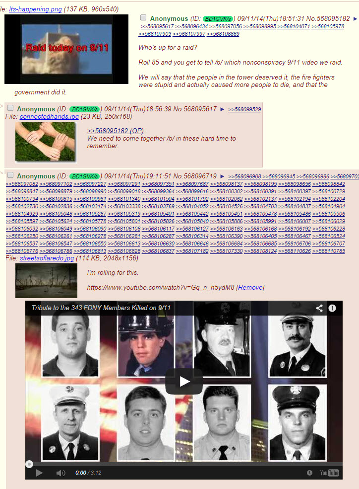 Vid in comment. 4chan decides to troll mourners