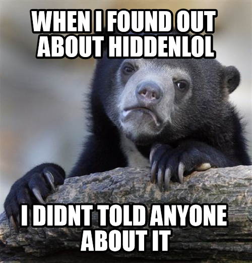 Because it was hidden.