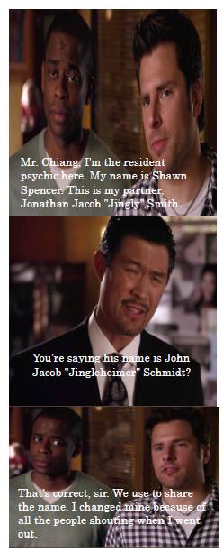 The ole Jingly Schmidt routine ehh...