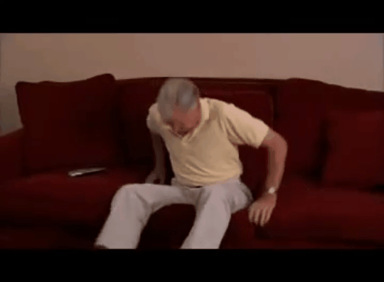 Try as he might, grampa was never able to scratch that itch