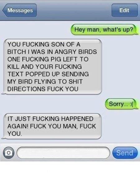 Very angry bro
