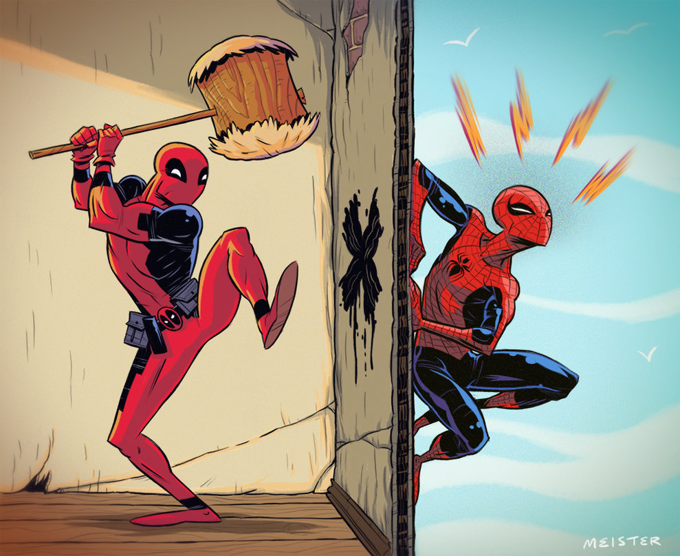 Deadpool vs spidey