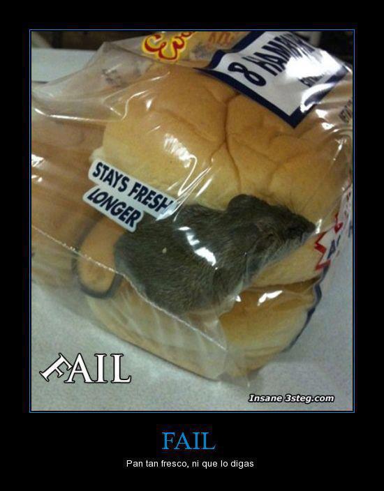 Sh*t, there's rat in my bread... At least is &quot;fresh&quot; bread lol