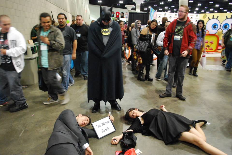 All day this couple ran up to different Batmans, yelled "son!" and then dropped to the floor.