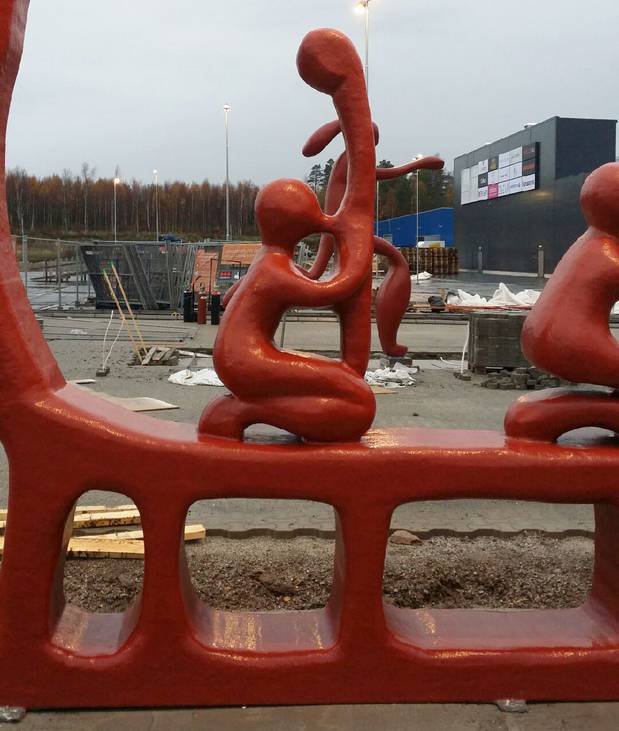 New Swedish mall recreates ancient rune of "playing a wind instrument"