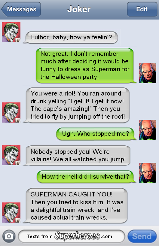 Even Super-Villains have rough Halloweens