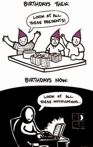 Birthdays: then and now