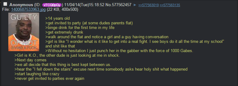 anon goes to a party