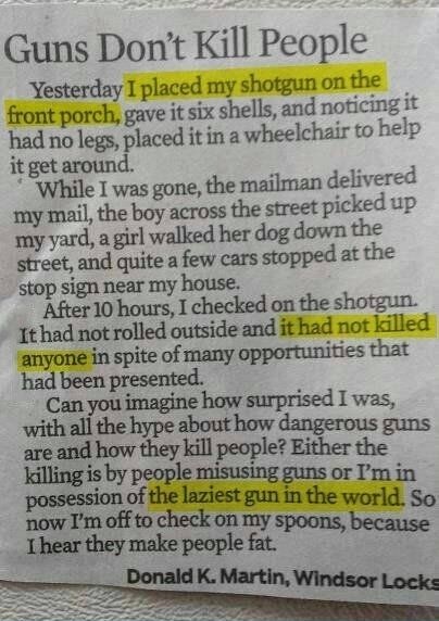 Guns don't kill