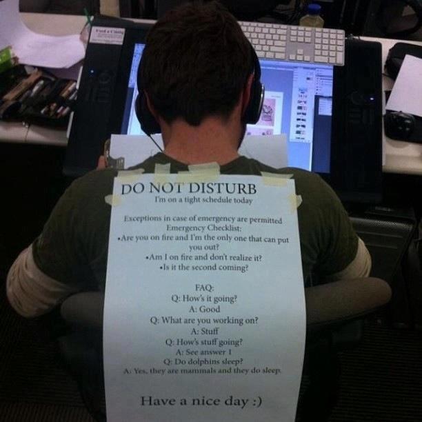 Do Not Disturb.