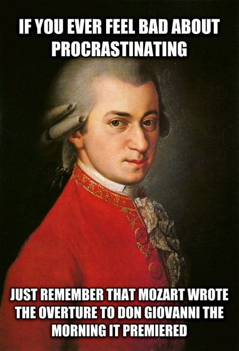 Like a boss, Mozart