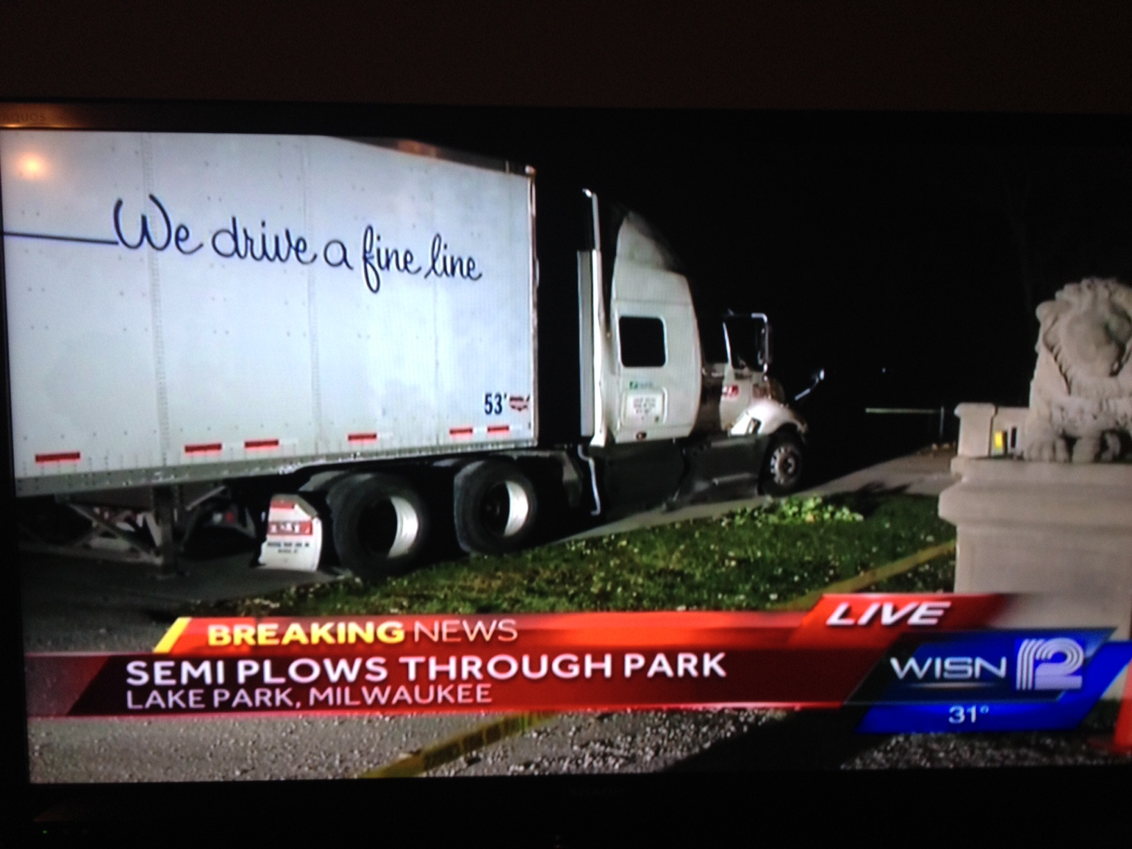 We drive a fine line...