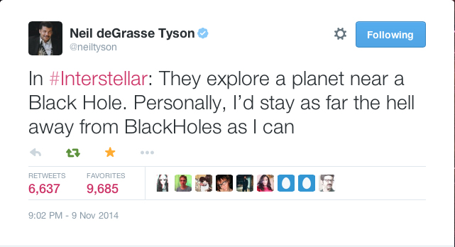 Neil deGrasse Tyson on Interstellar