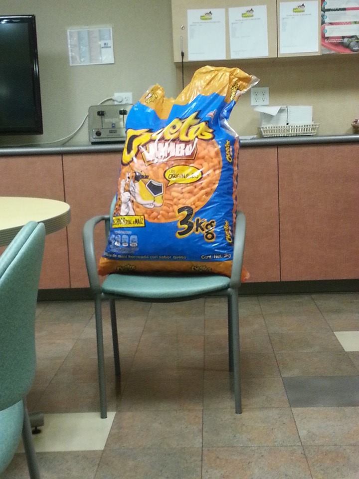 Had a killer craving for Cheetos today, coworker delivered.