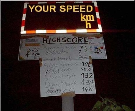 Speed sign fail