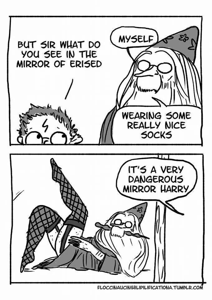 What do you see in the Mirror, Professor Dumbledore?