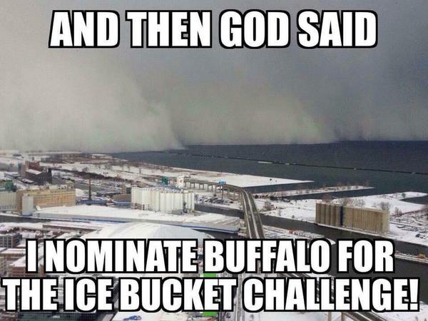 There's snow place like Buffalo for the holiday.