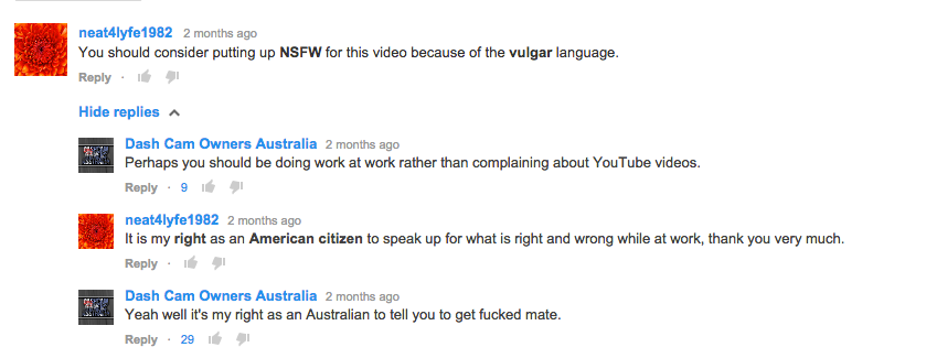 The difference between Americans and Australians.
