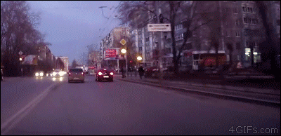 In Soviet Russia, you don't hit the pothole, the pothole hits you
