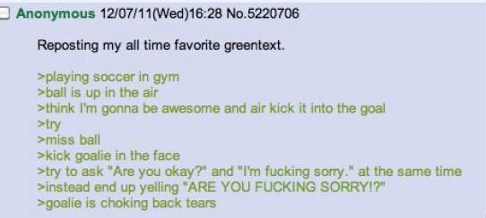 Best >GreenText I have ever read!