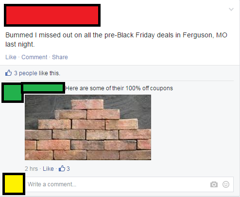Black Friday deals in Ferguson!