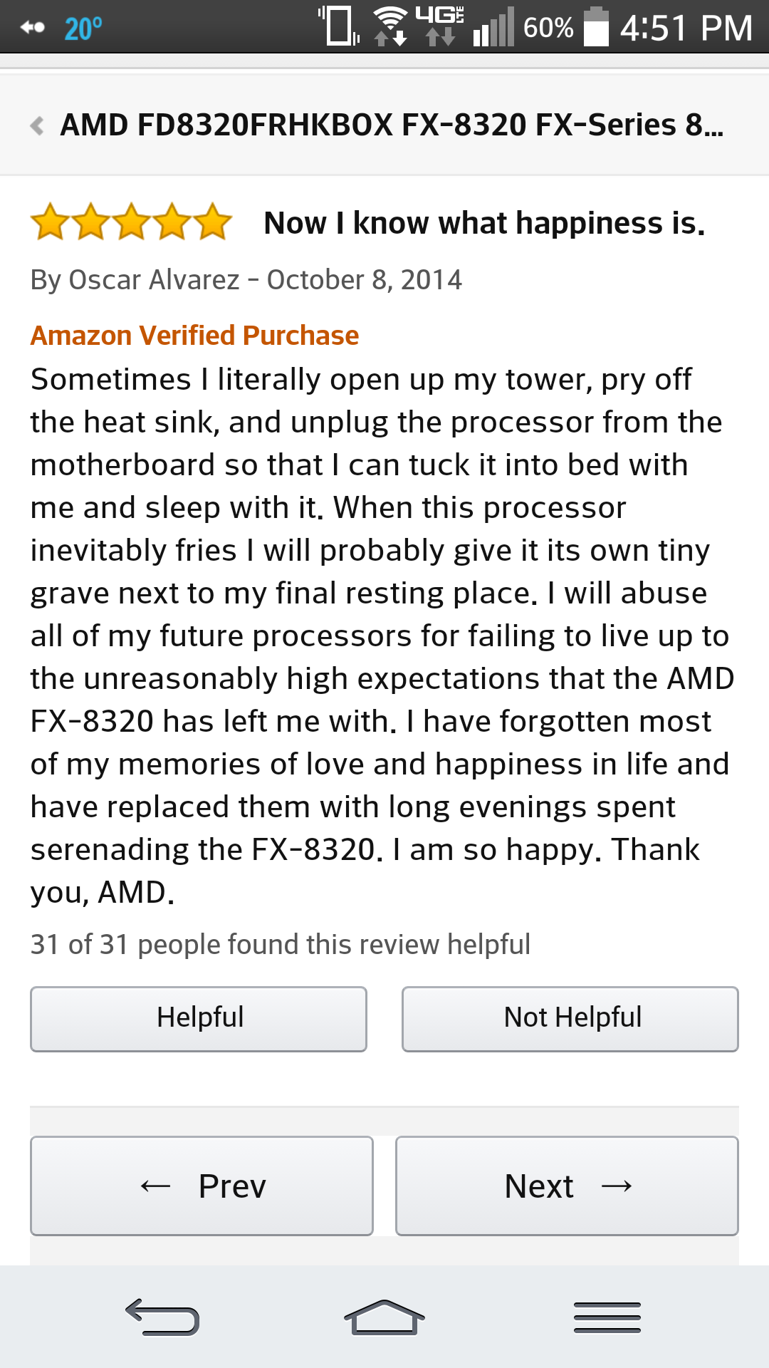 Shopping for a new CPU and was reading reviews, think I'm sold.