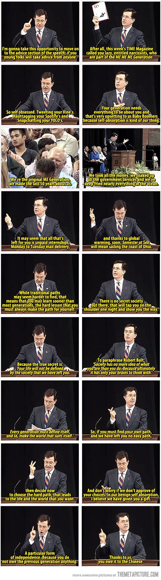 Steven Colbert is awesome