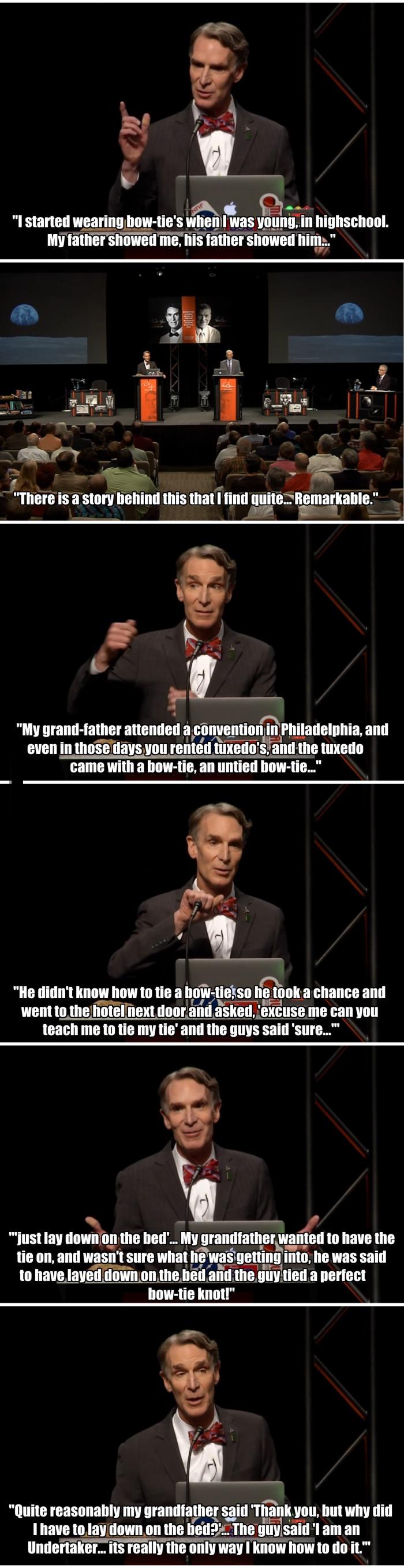 The story behind Bill Nye's bow tie