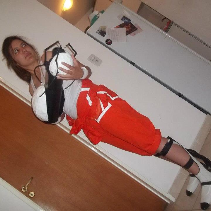 So, my friend dressed as Chell from portal