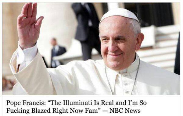 Pope Francis speaks up.