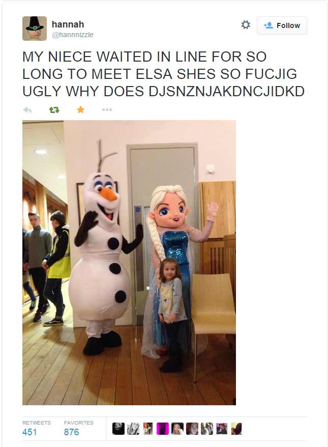 Damn, Elsa. You really let yourself go this time