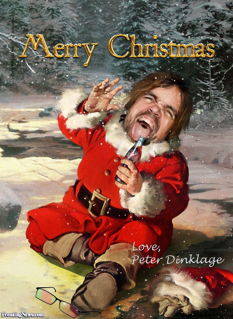 Googled Dinklage Christmas, was not disappointed