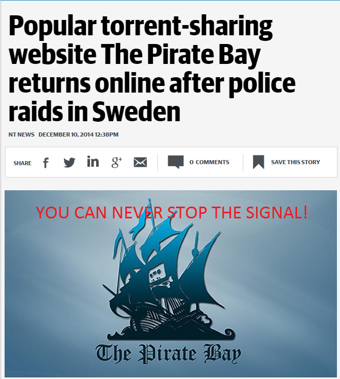 The Pirate Bay LIVES!!