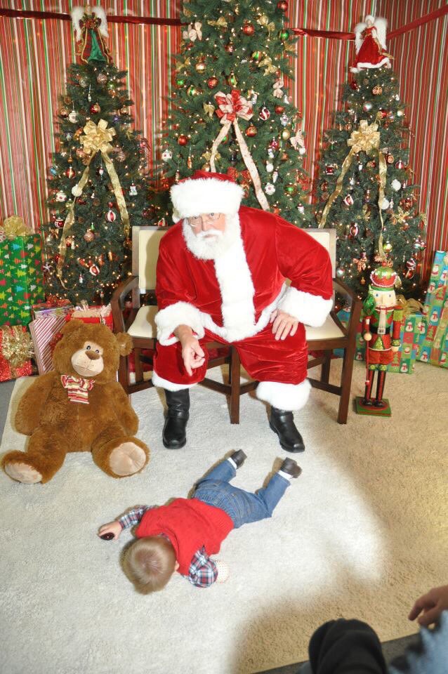 Young relative went to see Santa...