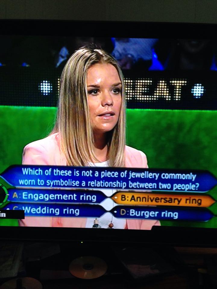 Just happened in who wants to be a Millionaire Australia