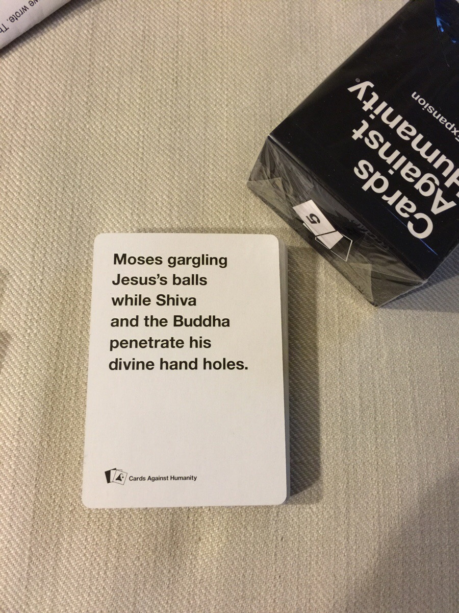 Wow, Cards Against Humanity, that escalated quickly.