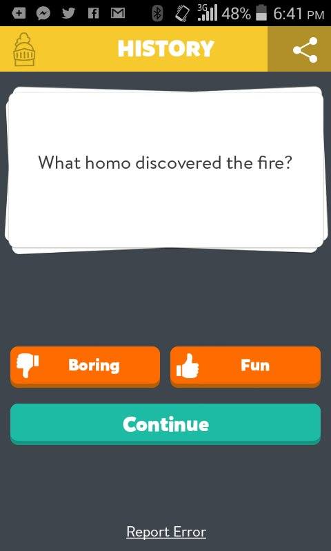 Playing Trivia Crack When Suddenly