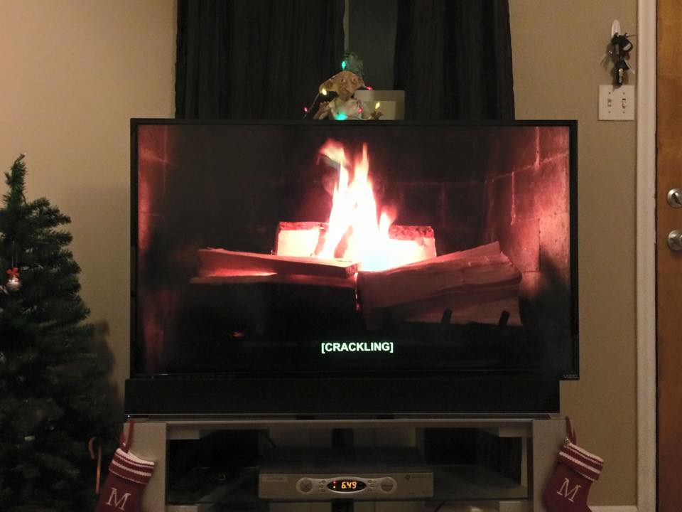 I'm really glad "Fireplace For Your Home" has subtitles