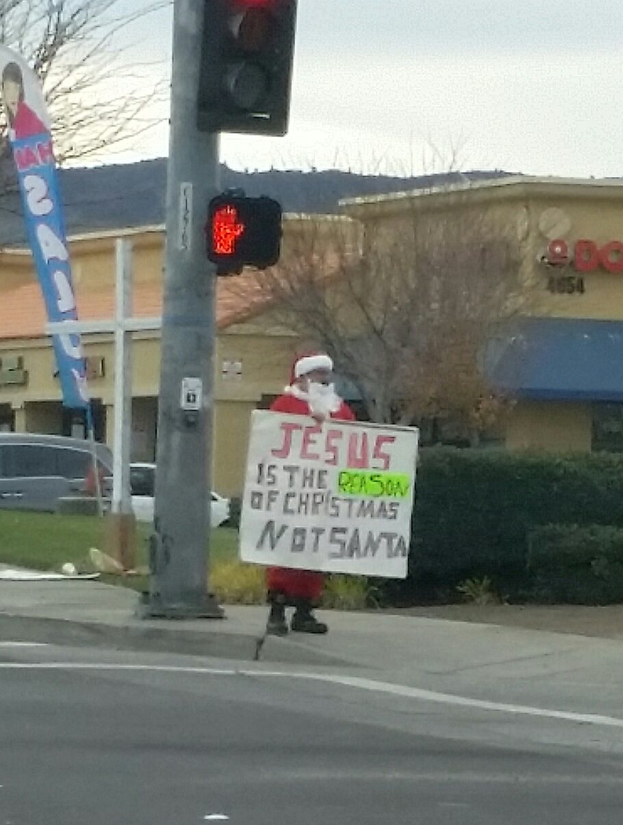 Then why are you dressed like Santa??