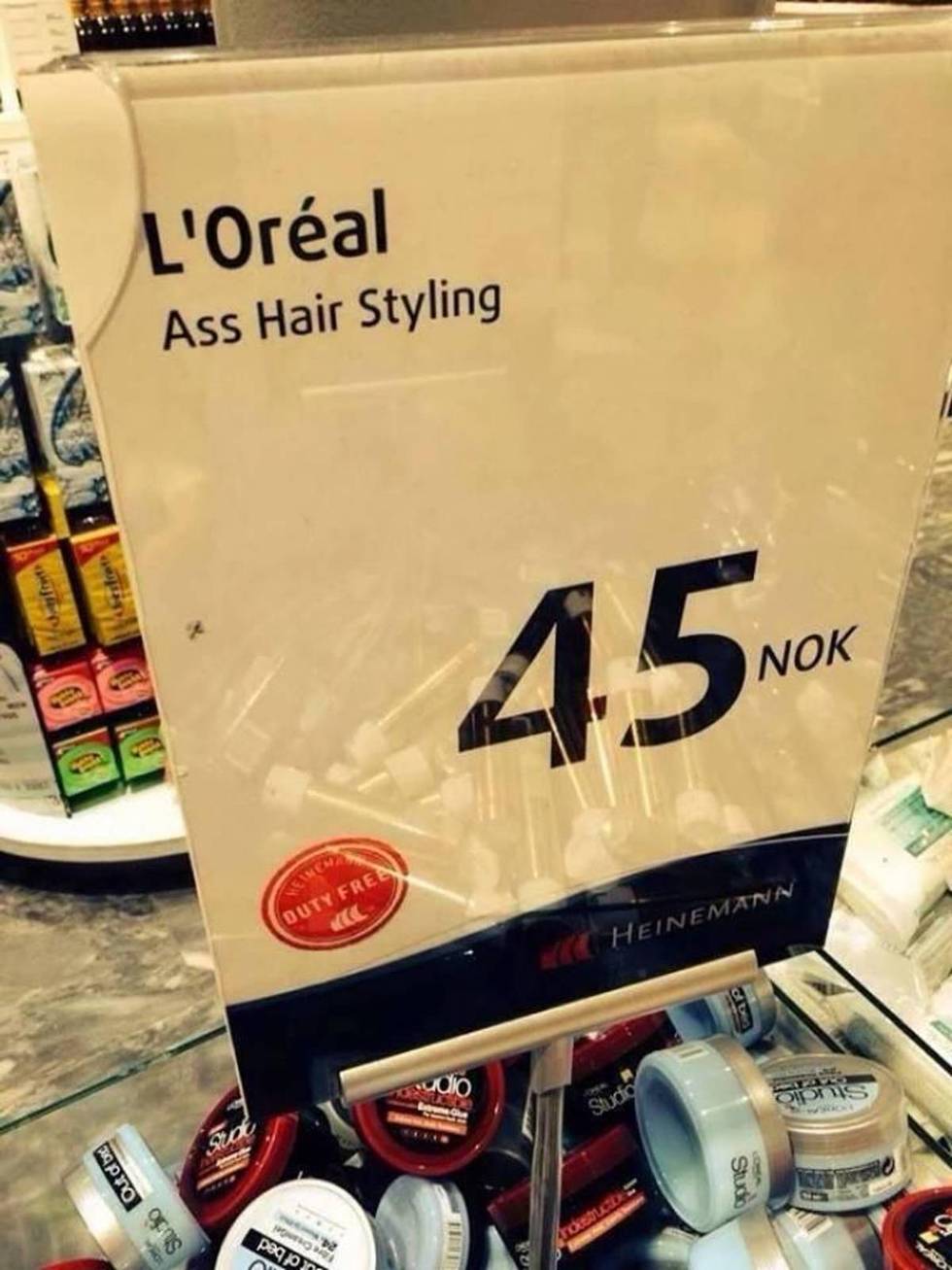 New hair styling product.