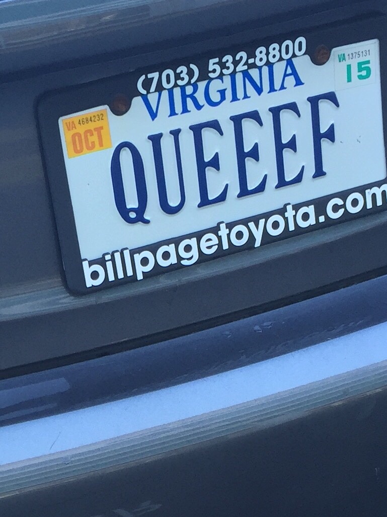 In the parking lot of our pediatrician...