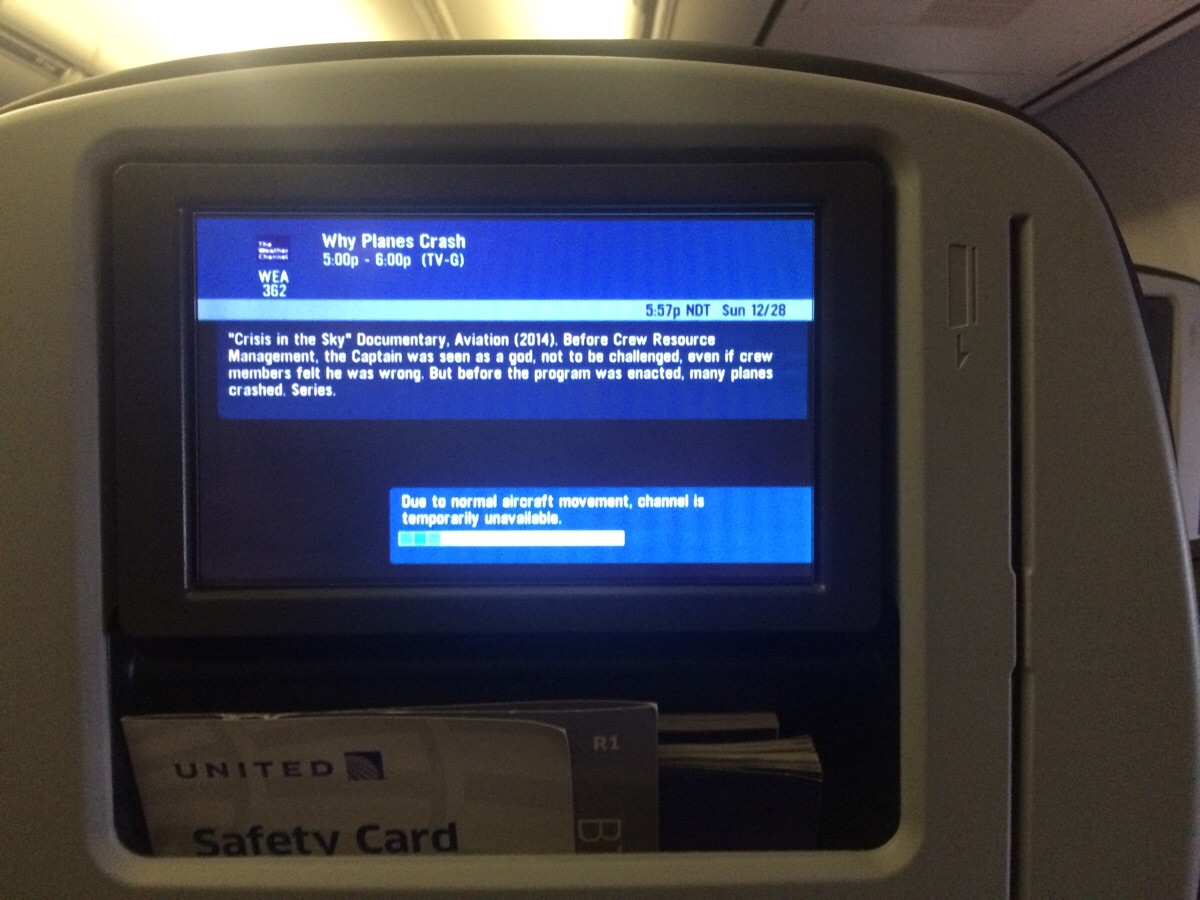 Probably not the best choice for in-flight entertainment.