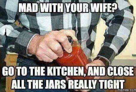 Mad with your Wife?