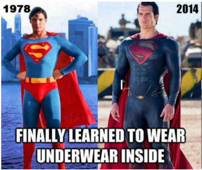 Finally learned to wear underwear inside