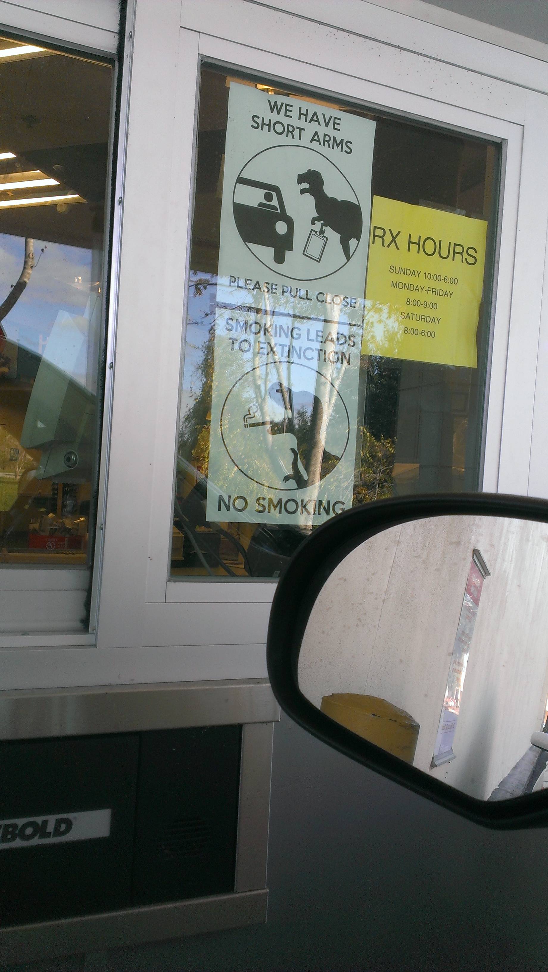 Went to pick up a prescription at the local CVS